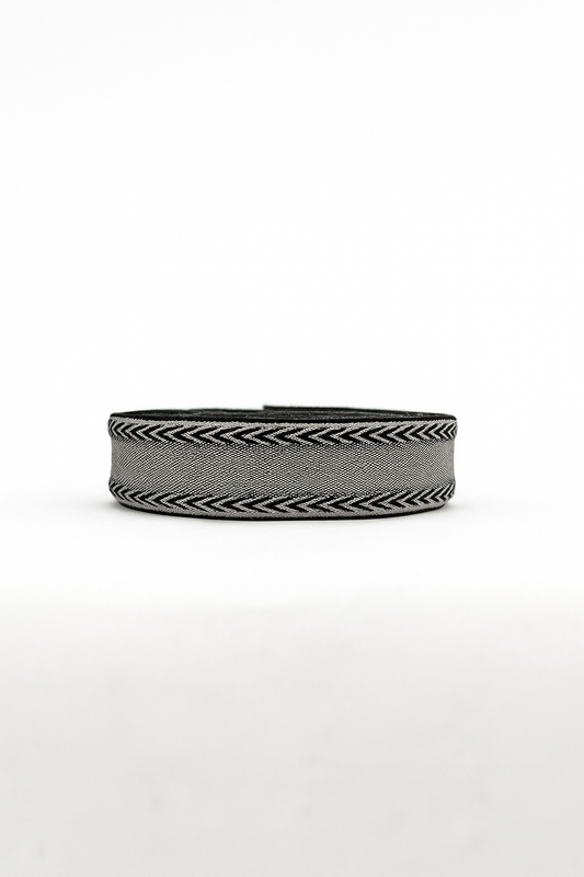 ESPIGA 30 M/M PLATA ENTREFINA CON NEGRO 25 MTS